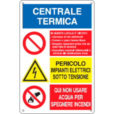 segnaletica centrale termica